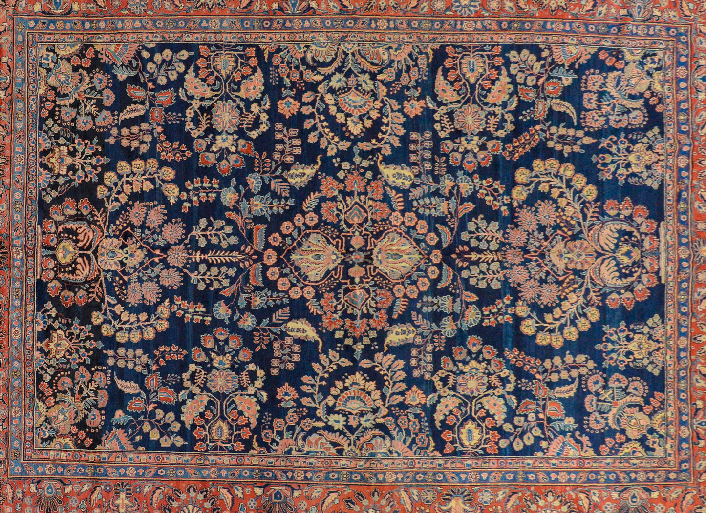 Fabulous Early 20th Century Mohajeran Rug For Sale