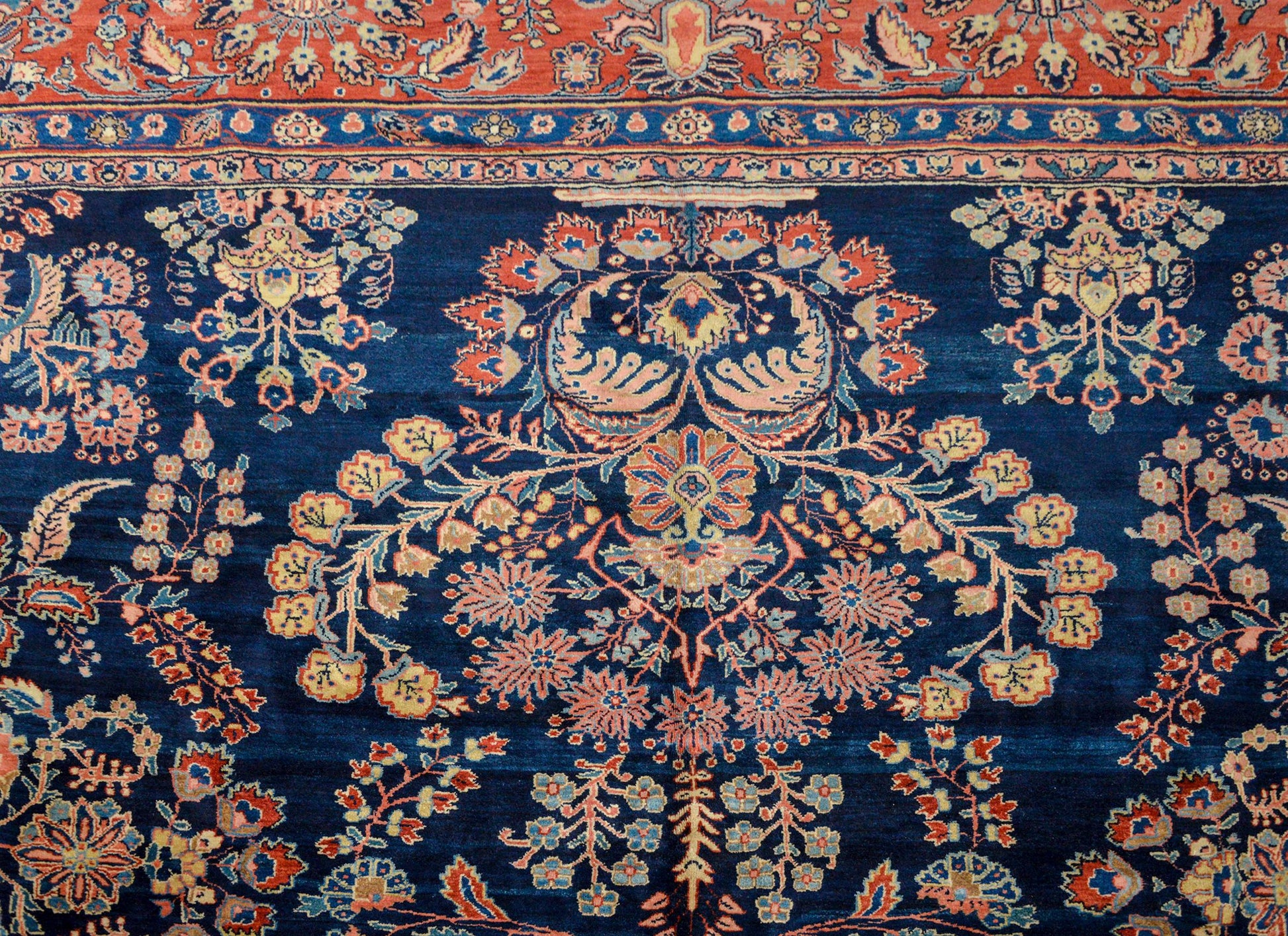 Fabulous Early 20th Century Mohajeran Rug For Sale