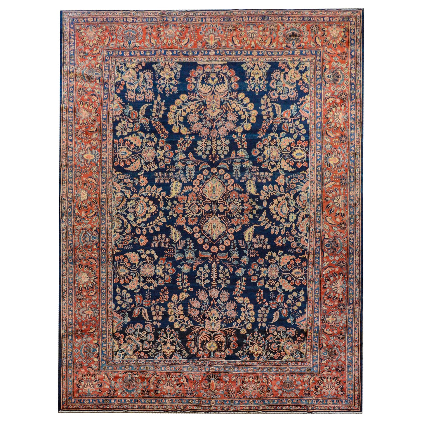 Fabulous Early 20th Century Mohajeran Rug For Sale