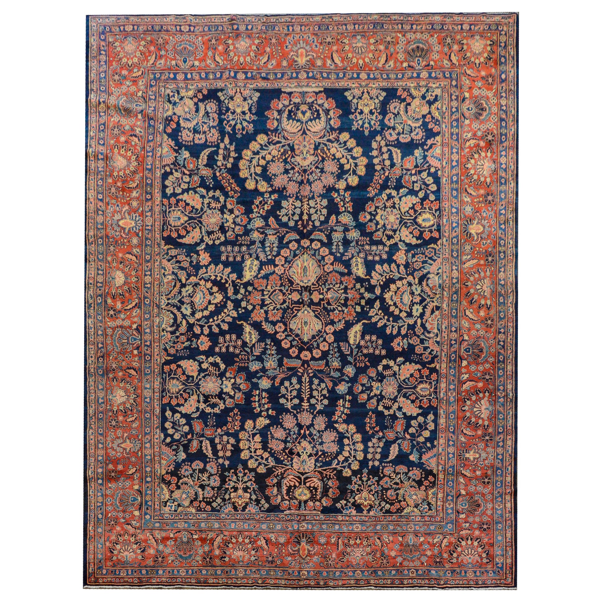 Fabulous Early 20th Century Mohajeran Rug For Sale