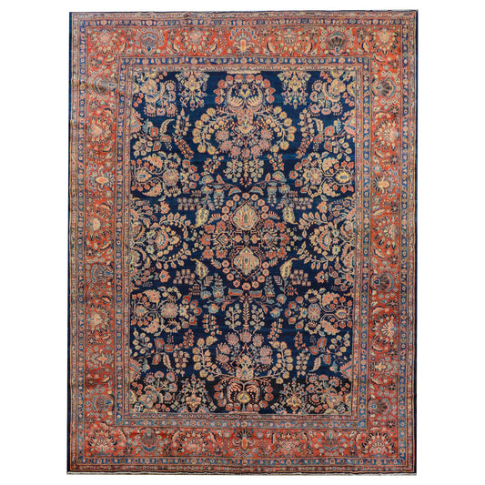 Fabulous Early 20th Century Mohajeran Rug For Sale