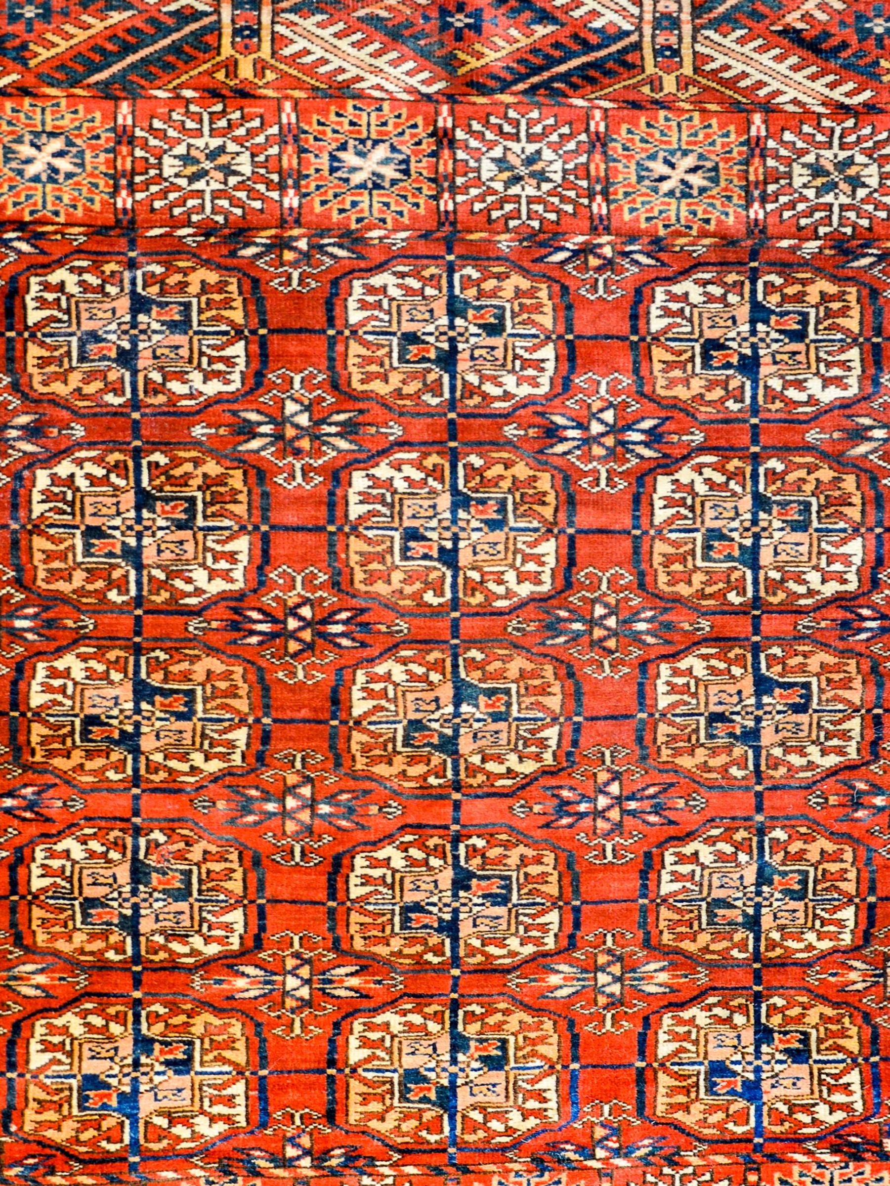 Wonderful Early 20th Century Tekeh Rug For Sale