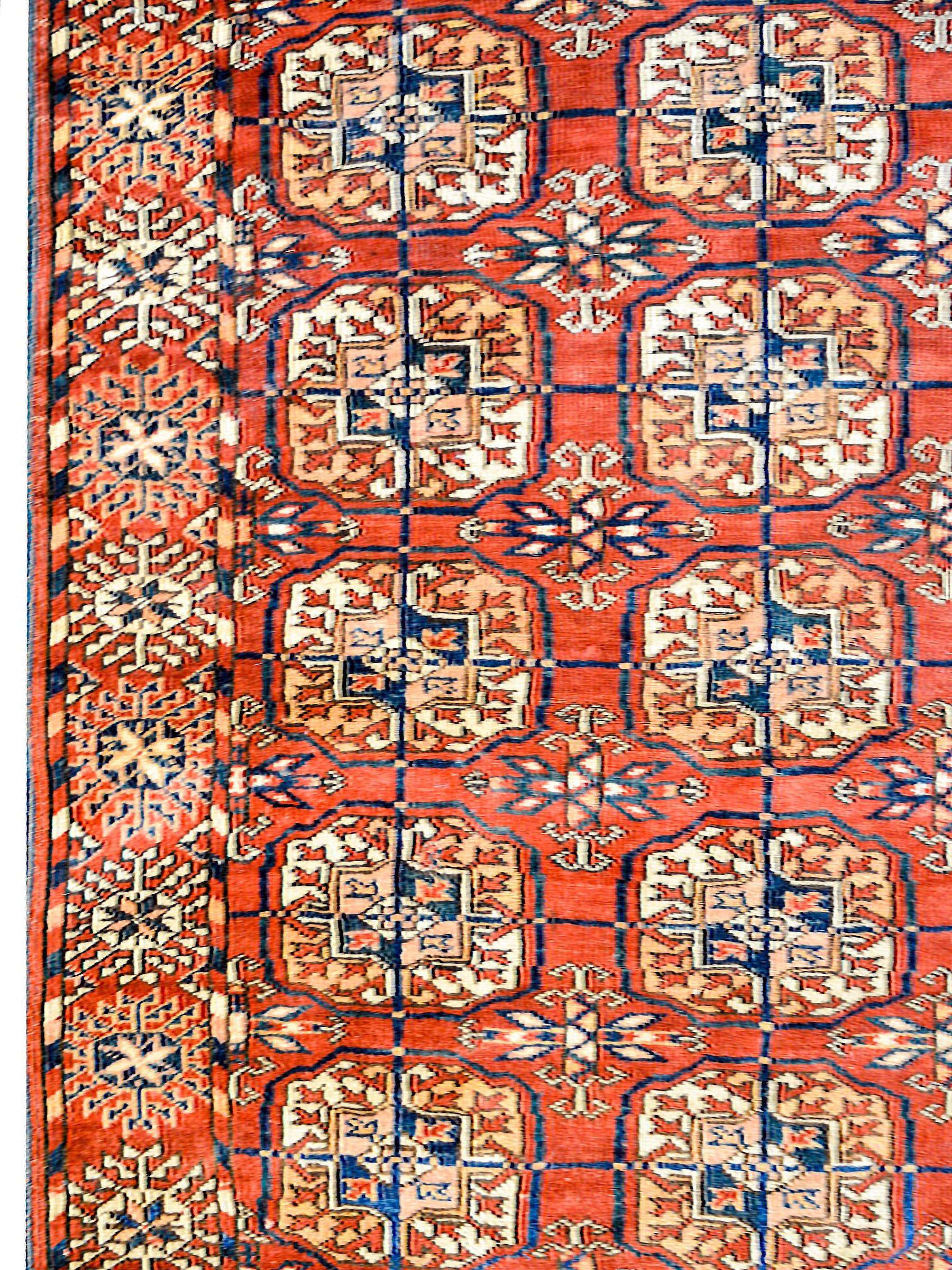 Wonderful Early 20th Century Tekeh Rug For Sale