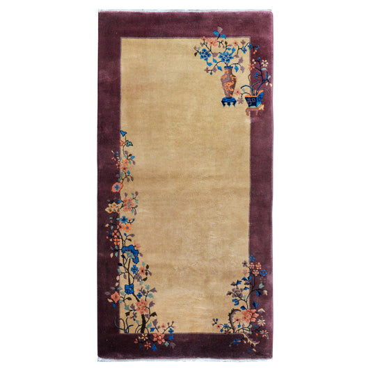 Early 20th Century Chinese Art Deco Rug For Sale