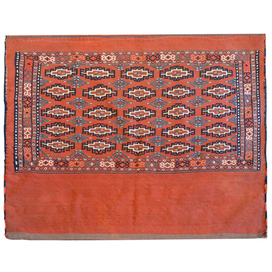 Wonderful Early 20th Century Turkomen Bag Face For Sale