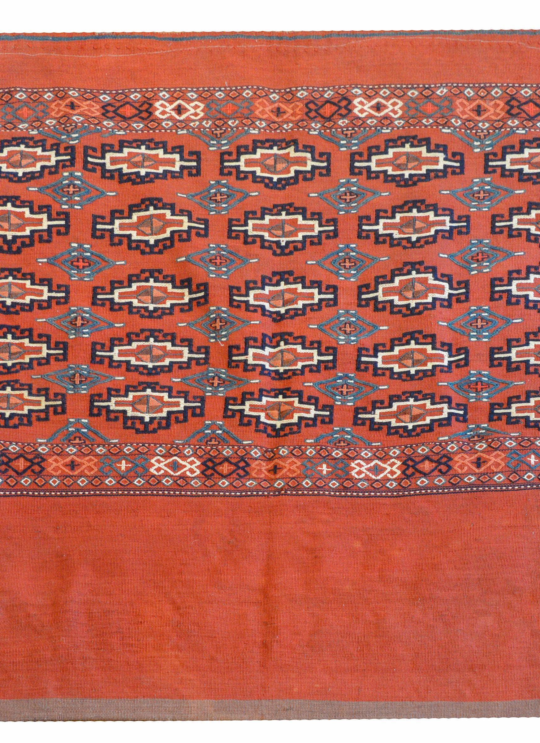 Wonderful Early 20th Century Turkomen Bag Face For Sale
