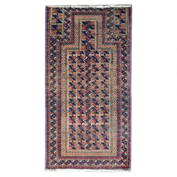 Stylized Floral Baluch Rug